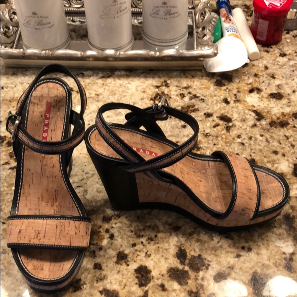 Prada cork 7 sandals